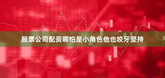 股票公司配资哪怕是小角色他也咬牙坚持
